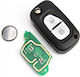 Car Key Shell with VA2 Blade with 2 Buttons Remote for Smart