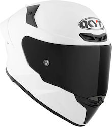 KYT TT-Revo Plain White Motorcycle Helmet Full Face ECE 22.06