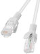 Lanberg Netzwerkkabel U/UTP Kat.6e 0,5 m Grau