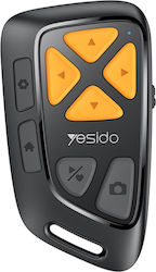 Bluetooth Remote Control Social Media Scroll Selfie Remote Usb-c 200mah Yesido Black Bluetooth Remote Control Social Media Scroll Selfie Remote Usb-c 200mah Yesido Black