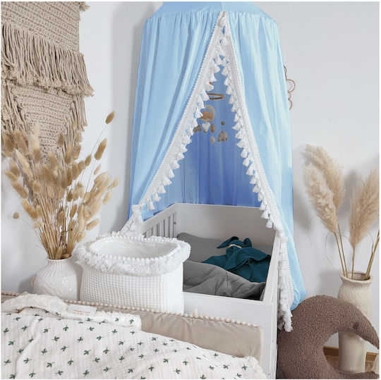 Koell Baby Moskitonetz Für Kinderbett Blau