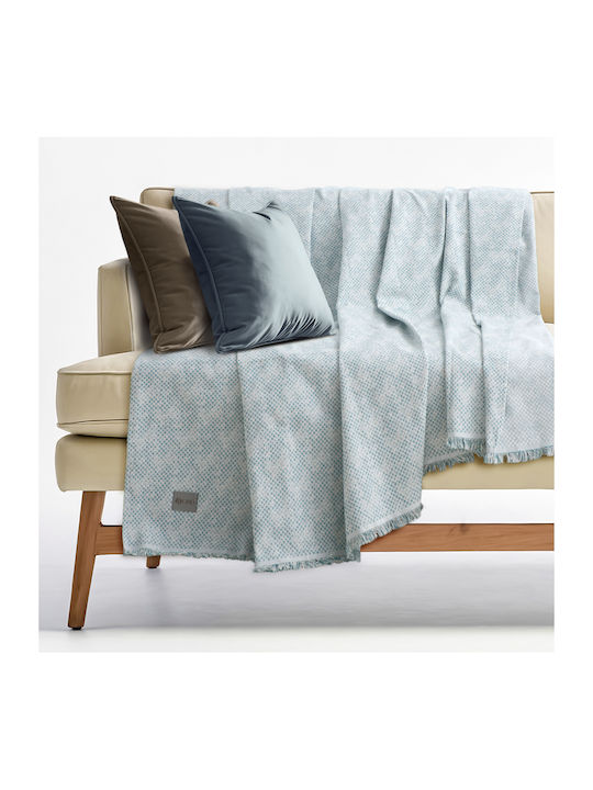 Lino Home Sofa Throw 2 Seater 180x250cm Petrol
