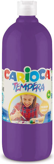 Carioca Tempera Colour Paint Violet in Bottle 1000ml