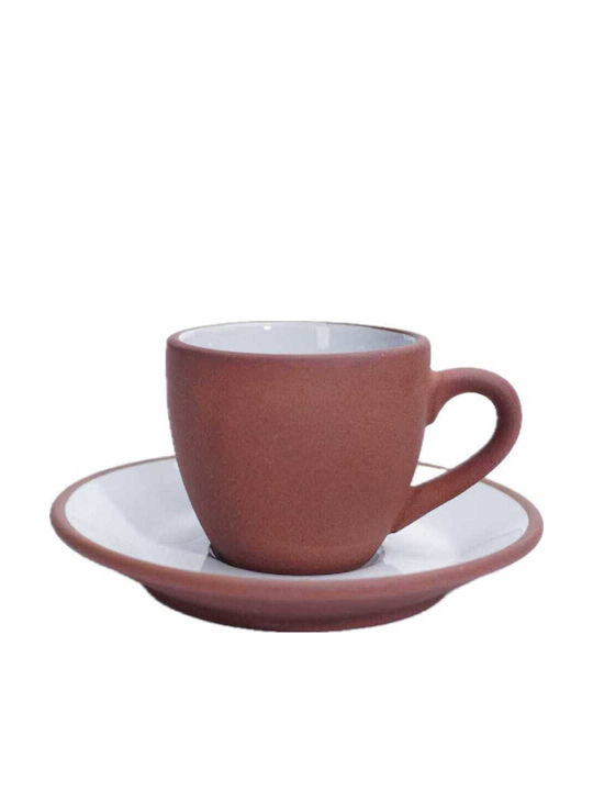 Yuk Φλιτζάνι Espresso Κεραμικό Πορτοκαλί