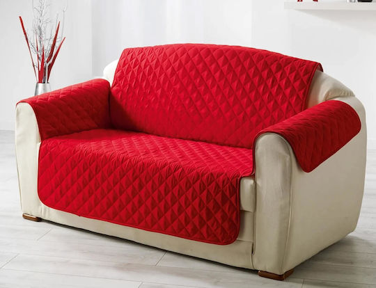 Douceur d'Intérieur Σετ Ελαστικά Καλύμματα Σαλονιού Red 223x179cm