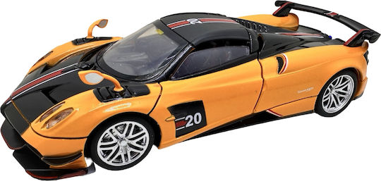 Pagani Huayra Orange Bc 1:32 Replika Metalică Lumini Sunete Uși Capotă Portbagaj Deschise