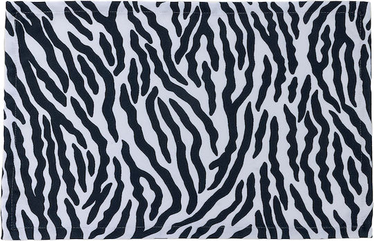 Palamaiki Fabric Black Placemat 48x33cm