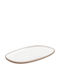 Kumo Servierplatte Oval aus Porzellan Rosa 21x13cm