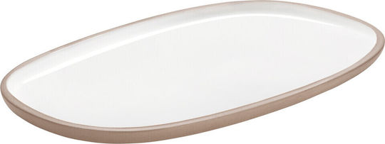 Kumo Servierplatte Oval aus Porzellan Rosa 31x20cm
