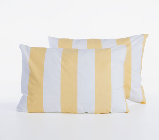 Nef-Nef Homeware Bamb.casual Vertia με Φάσα Yellow 52x72cm