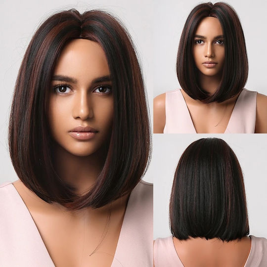 Animis Beauty Perucă Cu Păr Sintetic În Culoare Castanie 30cm