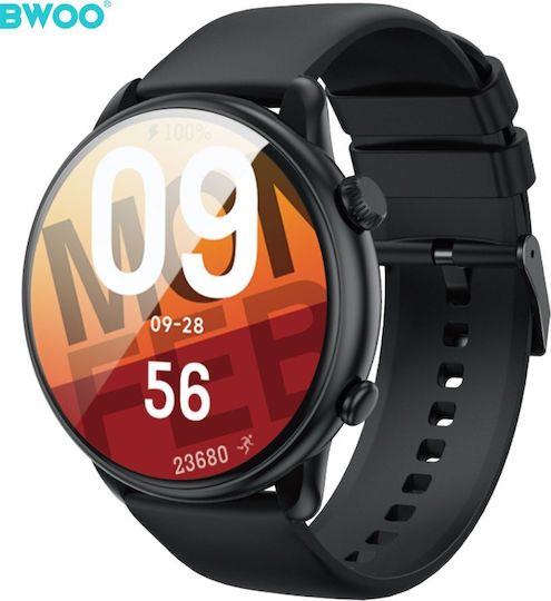 Bwoo Смарт Часовник Wa-10 1.32” Amoled Черен