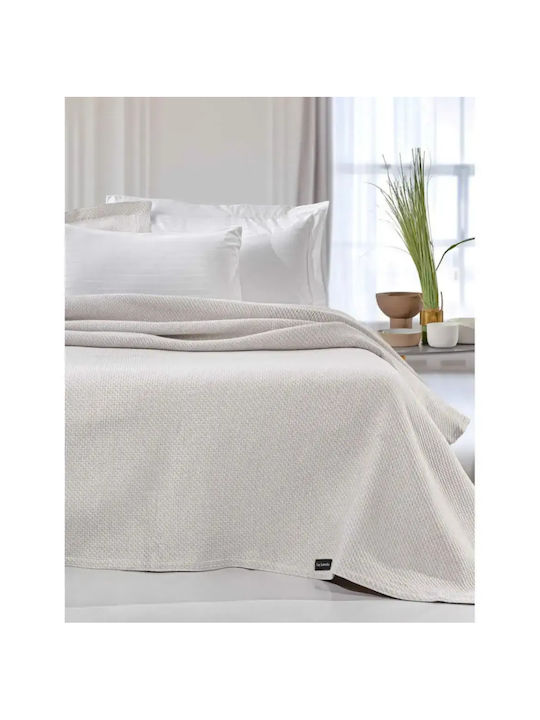 Guy Laroche Slalom Decke Piqué Halbdoppelt 180x260cm Ecru