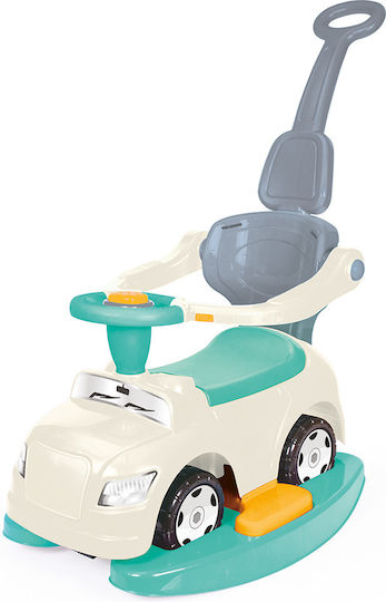 Dolu Unicorn Cars Ride On with Parental Handle for 12+ Months White