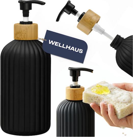 Wellhaus Dispenser Κουζίνας Πλαστικό Μαύρο 500ml