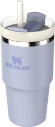 Stanley Quencher H2.0 FlowState Glass Thermos Stainless Steel BPA Free 600ml Dew Drop With Straw