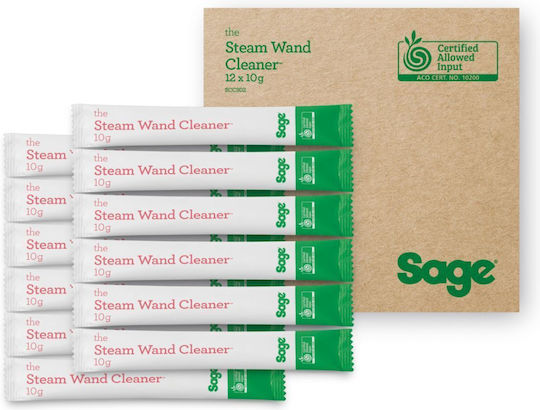 Sage Steam Wand Cleaner Espresso Machines 12 Powder Sachets 10g Milk Residue Removal Scc302neu0zeu1