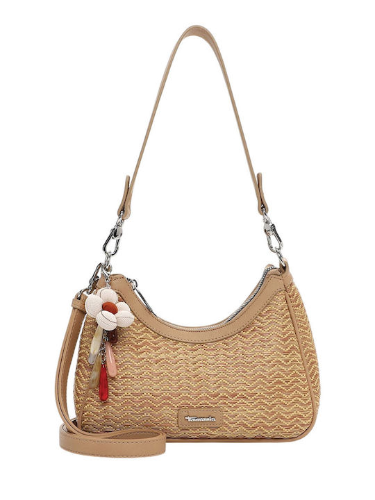 Damentasche Schulter Beige