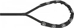 Σχοινί Πρόσδεσης Porto 16mm Μαύρο Γάσα 40cm 15m