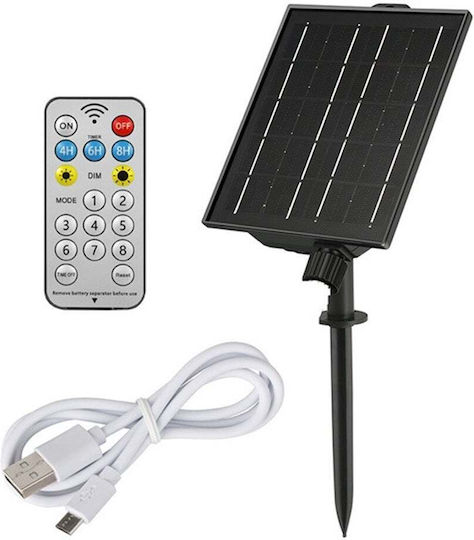 123led Hanging Solar Light Garland with Photocell and Remote Control