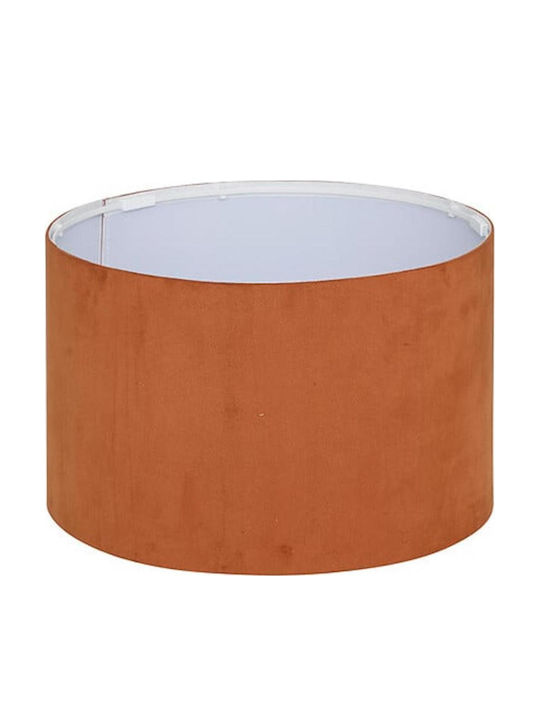 Lampenschirm Für Beleuchtung Pailletten Raffia Terrakotta Φ30x20cm