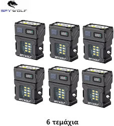 Spywolf 000.230.20729 Водоустойчив Акумулаторен Челен Фенер LED 3600 Лумени 6 Бройки Spywolf 000.230.20729 Водоустойчив Акумулаторен Челен Фенер LED 3600 Лумени 6 Бройки