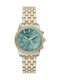 Michael Kors Damenuhr 35mm Chronograph Batterie mit Gold Rostfreier Stahl Armband