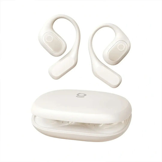 Baseus Eli 2i Fit Open Ear Bluetooth Handsfree Headphones with Sweat Resistance and Charging Case White