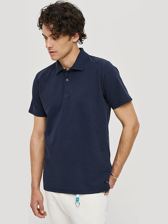 Brokers Jeans Polo Μπλούζα Κοντομάνικη Navy Μπλε