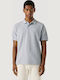 Polo Herrenbluse Kurzarm Hellblau