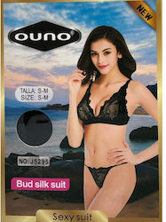 Ouno-sexy Lingerie Set 2 Pieces-l/xl-black