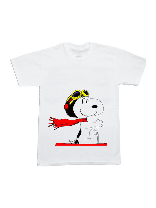 Kids Top White Snoopy