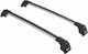 Turtle Air2 Silver Car Roof Bars Compatible with Hyundai i30 Tourer Gd Pd Closed Rails