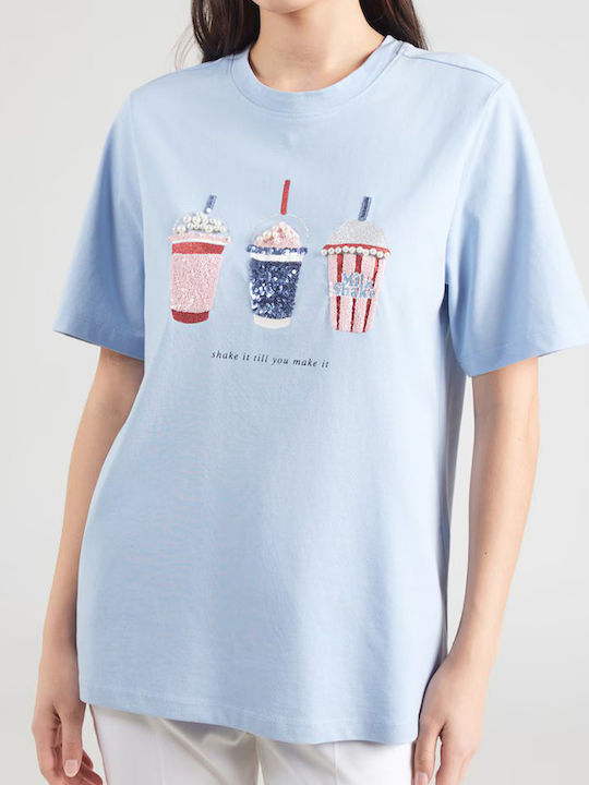 Only Life Women's T-shirt Soft Chambray