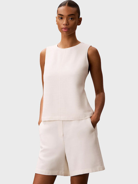 Women's Sleeveless Blouse Ecru