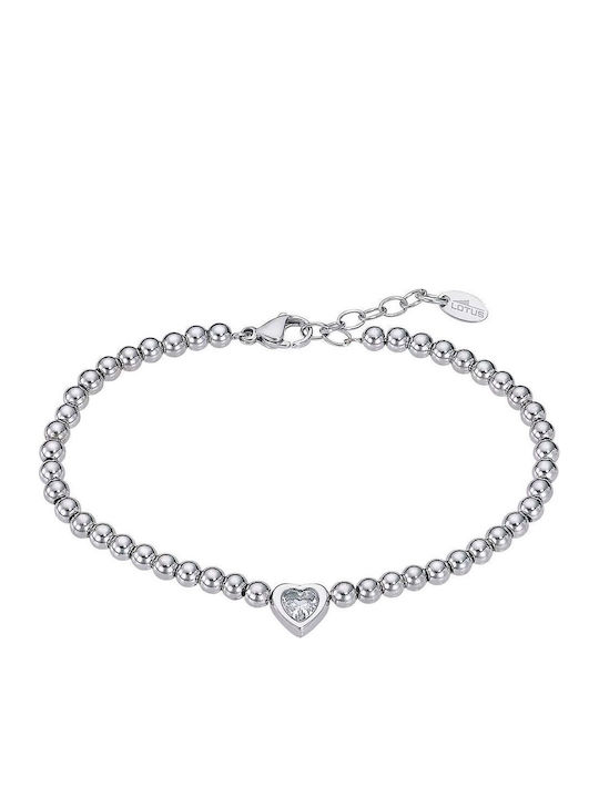 Lotus Watches Women's Bracelet with Heart Design in Silver