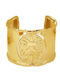 Women's Bracelet with Mum Design in Gold Plated Stainless Steel