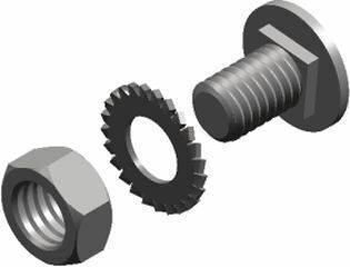 BAKS Βίδα με Διάμετρο M6 και Μήκος 10mm 100τμχ