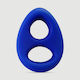 Διπλό Δαχτυλίδι Πέους Εύκαμπτη Σιλικόνη Triangle Liquid Silicone Flexible Cock Ring 45 Mm Μπλε