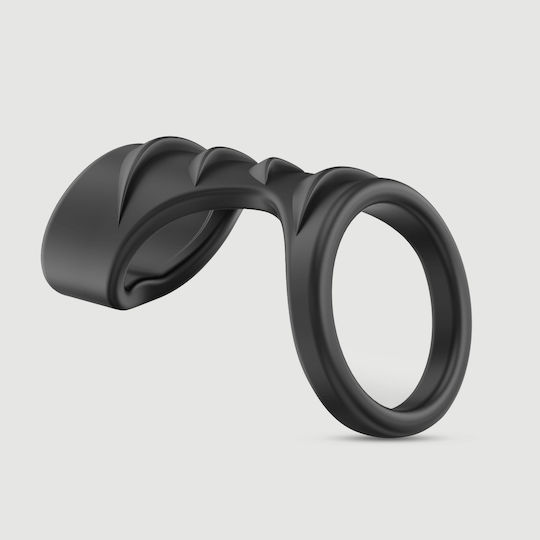 Silicone Cock Ring Penis Cover Silicone Cock Ring Ribbed Penis Sleeve Black