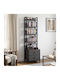 Living Room Cabinet Made of Black Metallic 40x30x143.5cm