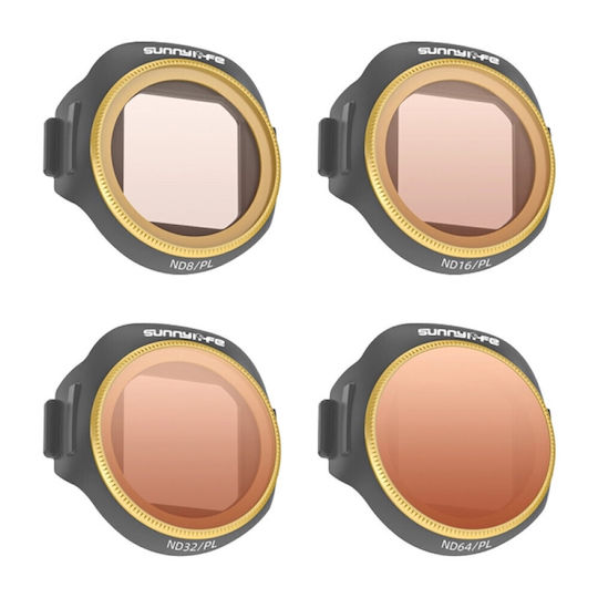 Sunnylife ND/PL Set Objektivfilter für Drohnen für DJI Mini 5 Pro 4 Stück