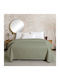 Melinen Zara Coverlet Set King Size Microfiber Sage 260x240cm