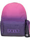 Polo Original Scarf School Backpack Junior High-High School With Water Bottle Holder Purple 20 Litre 30 x 21 x 42cm 2026