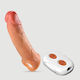 Δονούμενο Ρεαλιστικό Κάλυμμα Πέους Μαλακή Σιλικόνη 20,5 Cm Vibrating Real Deal Soft Silicone Realistic Penis Sleeve Φυσικό