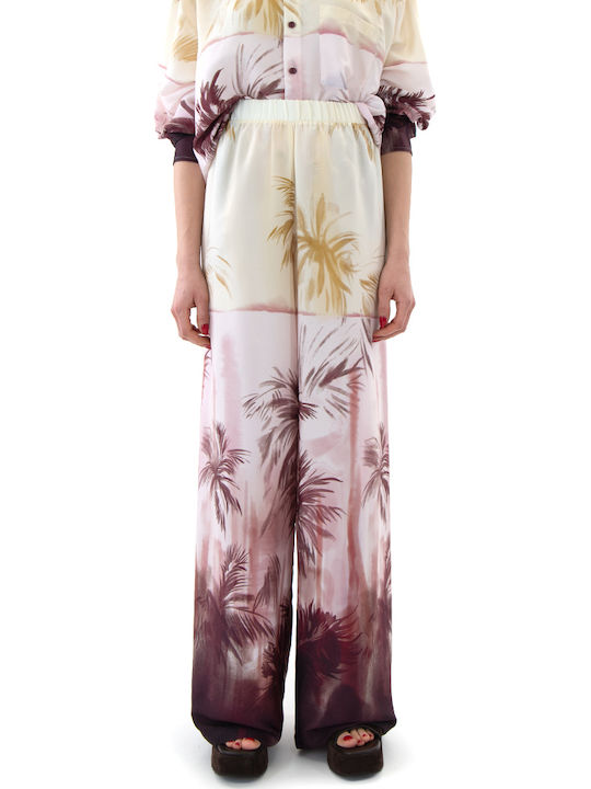 Zoya Pants Γυναικείο Σατέν Παντελόνι με Λάστιχο Loose Fit Κιτρινο Zoya Pants Γυναικείο Σατέν Παντελόνι με Λάστιχο Loose Fit Κιτρινο