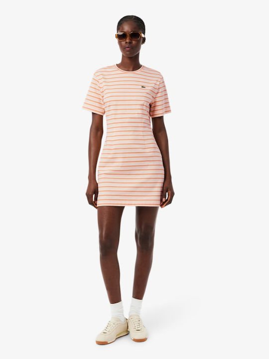 Summer T-Shirt Dress Light Coral