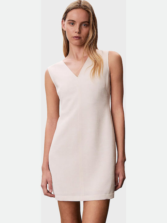 Summer Mini Evening Dress Ecru