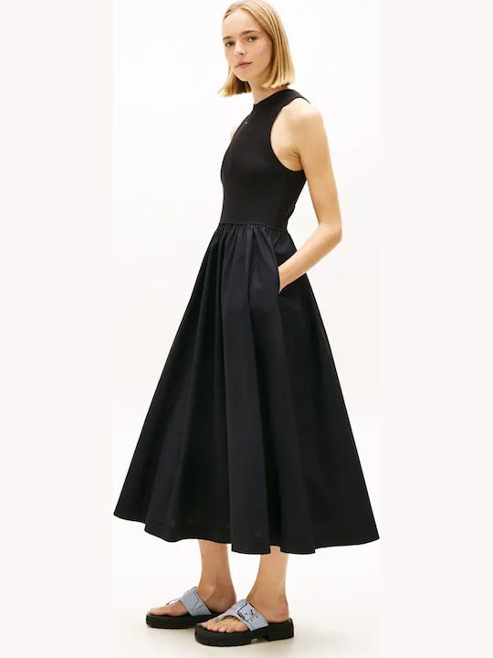Tommy Hilfiger Καλοκαιρινό Midi Φόρεμα Black