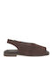 Suede Heels With Low Brown Heel